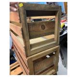 2 Vintage Wooden Crates