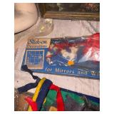 Vintage Santa Sleigh Stick On Figure