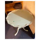 Painted Pie Crust Table