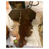 Carved Antique Flower Shelf