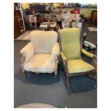 Vintage Goose Neck Rocker and Chair