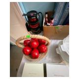 Ceramic Apples and Basket
