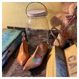 Shoe Form and Jar Lot