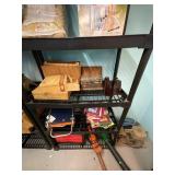 Shelf lot with Ruby Glass