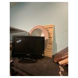 Philips TV, Mirror, and sign