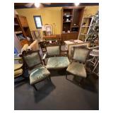 Victorian Parlor Chairs Pair