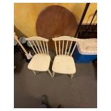 Pair of MCM White Chairs