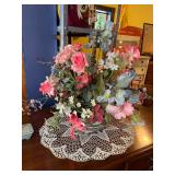 Rose Medallion Style Bowl with Flowers