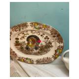 Turkey Platter and 2 Refrigerator Dishes
