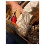 Wooden Crate and Contents