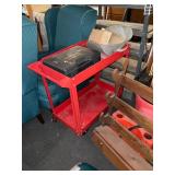 Red Rolling Cart