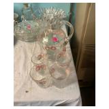 Vintage Pitcher and Glass Set