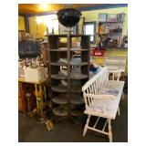Antique General Store Rotating Hat Rack Display