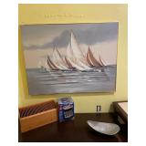 Large Lee Oil on Canvas Painting