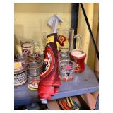 Redskins Cups and Memorabilia