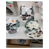 3 Thomas Kinkade Christmas Houses