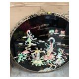 East Asian Large Inlaid Round wall Hanging