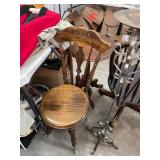 Antique Piano Stool