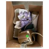 Brass And Glassware Box Lot