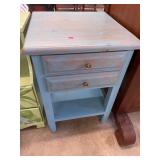 Painted 2 Drawer Night Stand