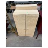 2 Vintage Wicker Cabinets