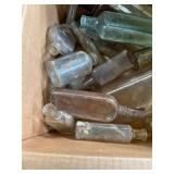 Antique Medicine Bottles Box Lot