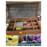 Quality Wooden Jewelry Box and Contents
