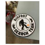 Bigfoot Search Team Sign