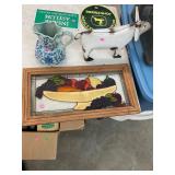 Fruit Bowl Glass Wall Hanging