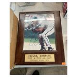 Signed Frank Thomas 8x10 Wall Plaque