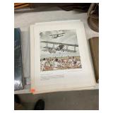 Vintage Aircraft Print Lot