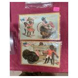 Vintage Americana Turkey Thanksgiving postcard