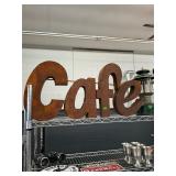 Cafe Metal Sign
