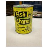 Vintage Full NOS Fish Charm Bait Can