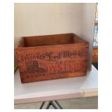 Rare Wooden Old Reliable Lord Mott Oyster Crate