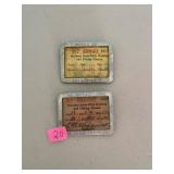 2 West Virginia 1940s Fishing License