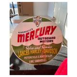 Porcelain Mercury Outboard/ Harley Davidson Sign