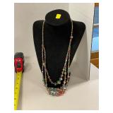 Beautiful Colored Glass Necklace