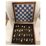 Civil War Quality Pewter Chess Set