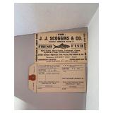 J.J. Scoggins Fish and NJ Shellfish Tags