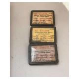 3 West Virginia 1940s Fishing Licenses