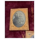 Antique Daguerreotype Man and Child
