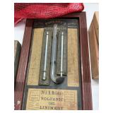 Pomeroys Valcanic Oil Liniment Pyschometer Antique