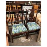 Pair of Antique Chairs New Upholstery