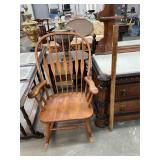 White Wood Rocking Chair
