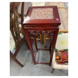 Tall Marble Top Plant Stand