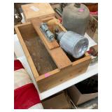 Paint Sprayer and Nut Cracker Box
