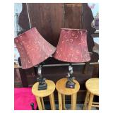 Pair of Rooster Lamps