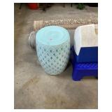 Blue Garden Seat