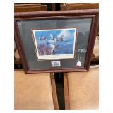 Marsh Mallards Stamp Framed Print